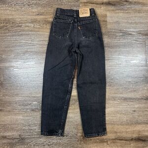 Vintage Levi's‎ Orange Tab Jeans Kids Size 12 Slim Black Denim 90s Casual School